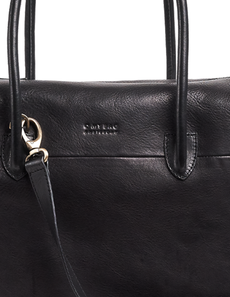 O My Bag - Kate Bag, Black Stromboli Leather