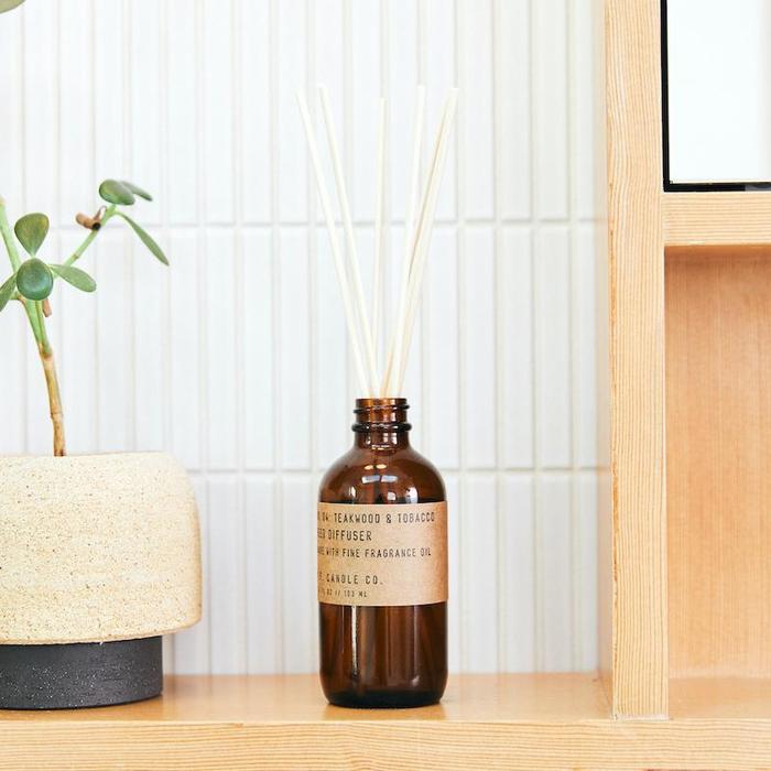P.F. Candle Co. - Teakwood & Tobacco Reed Diffuser