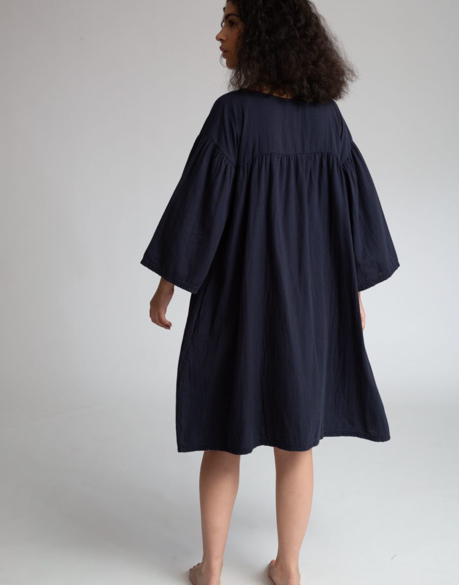 Beaumont Organic - Dylla Organic Cotton Dress, Deep Indigo