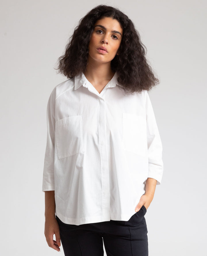 Beaumont Organic - Stephanie Organic Cotton Shirt, Off White