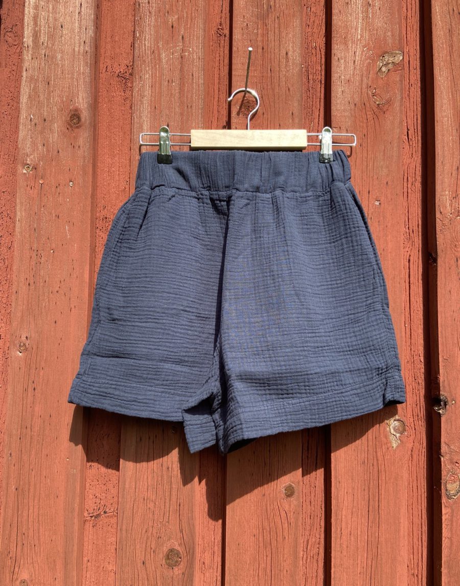 Beaumont Organic - Gilma Organic Cotton Shorts, Navy