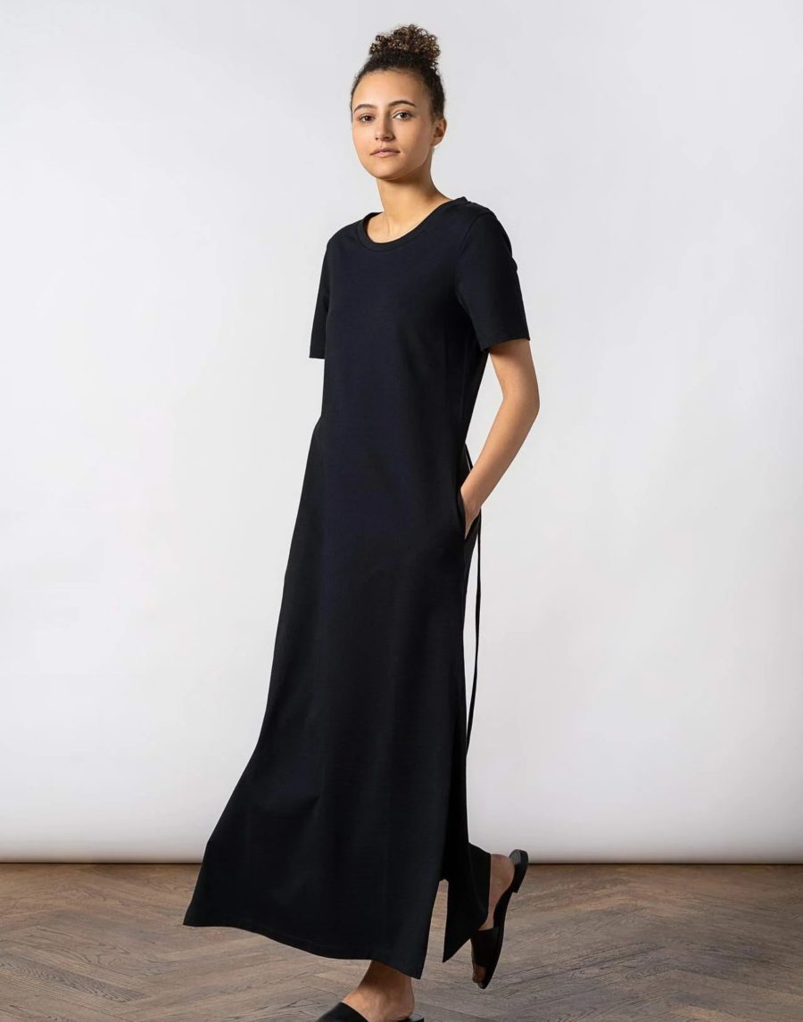 RESIDUS - Orika Maxi Tee Dress, Black