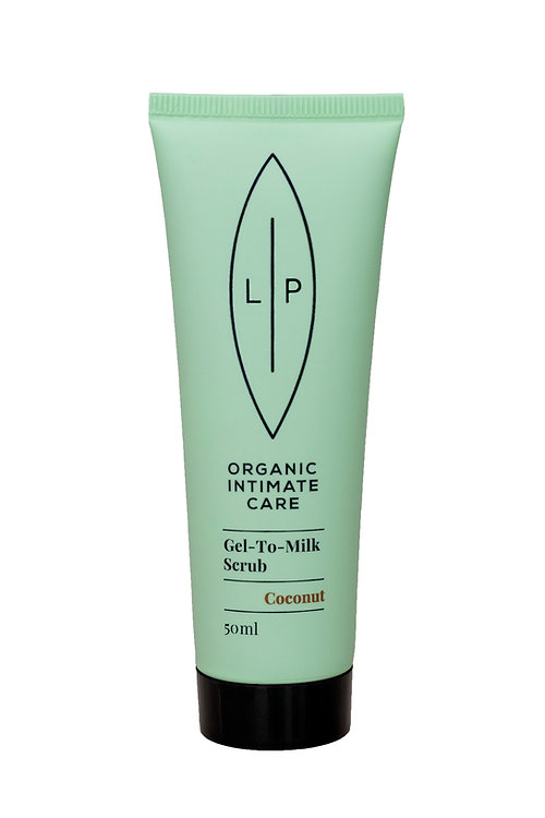 Lip Organic Intimate Care - Gel to Milk Scrub, Coconut