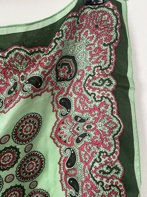 Ecosphere Vintage - Green Paisley Scarf