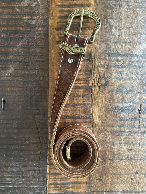 Ecosphere Vintage - Patterned Leather Belt