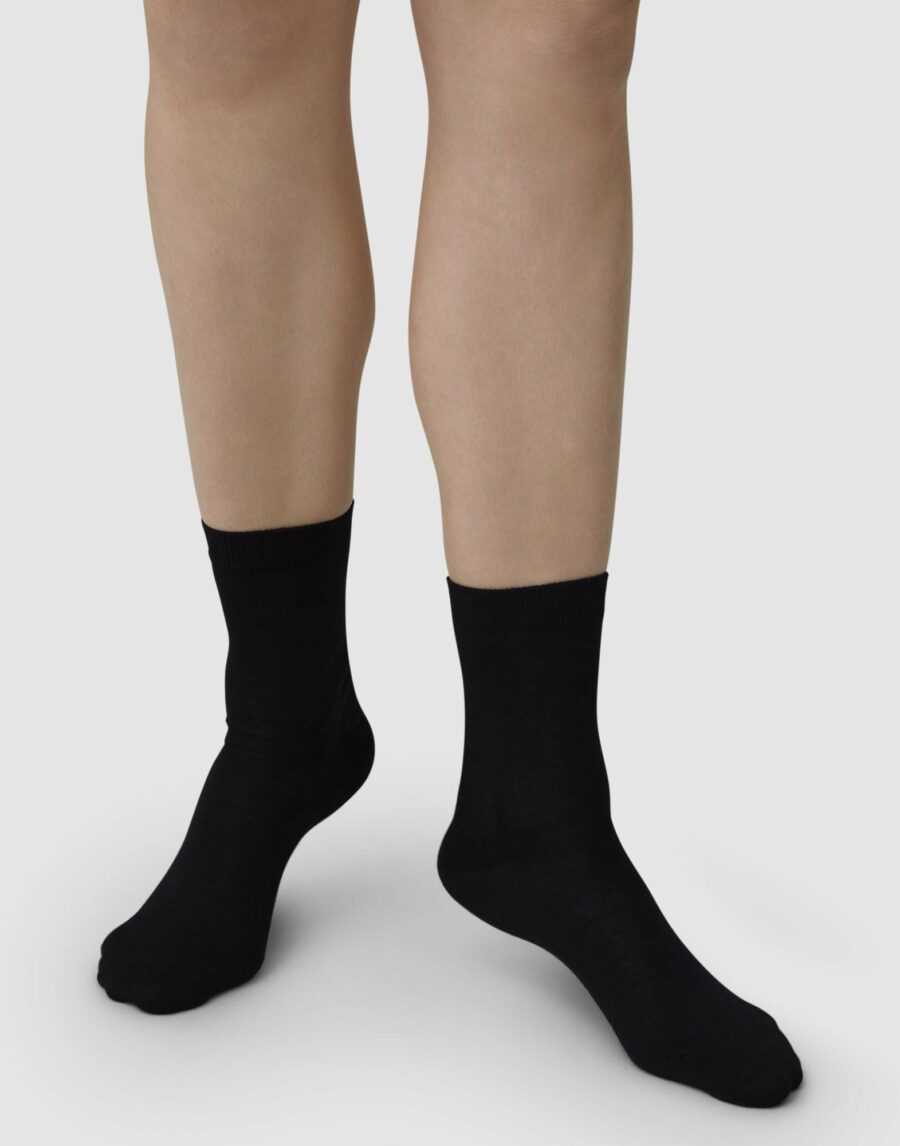 Swedish Stockings - Johanna Wool Socks, Black