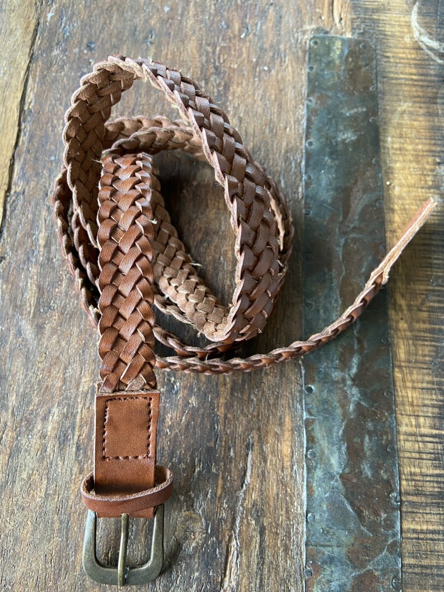 Ecosphere Vintage - Small Braided Leather Belt