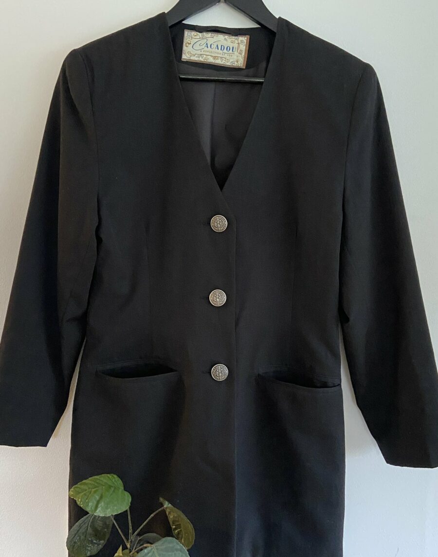 Ecosphere Vintage - Black Wool Blazer