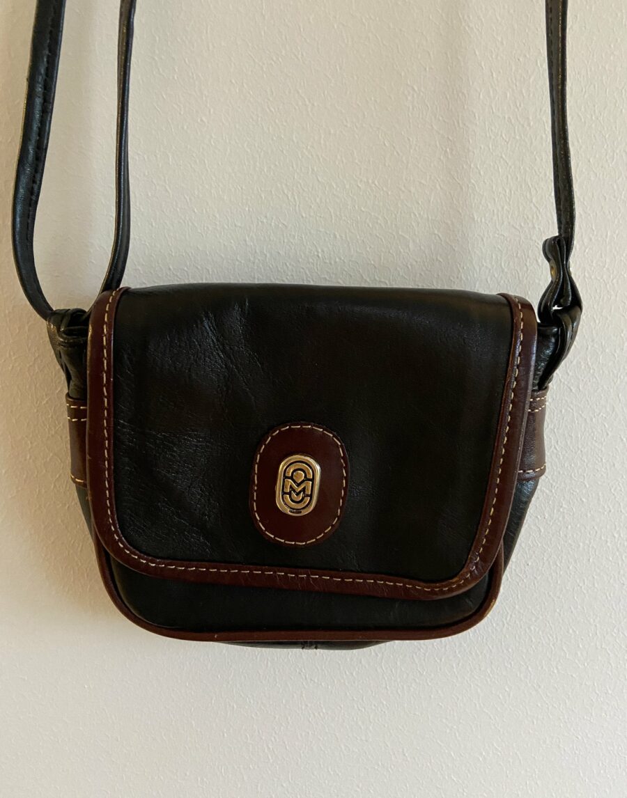 Ecosphere Vintage - Small crooked leather bag