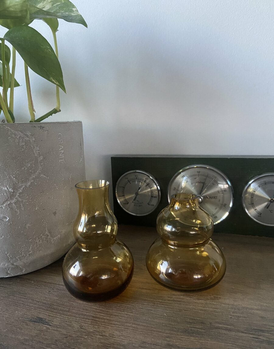Ecosphere Vintage - Yellow glass vases