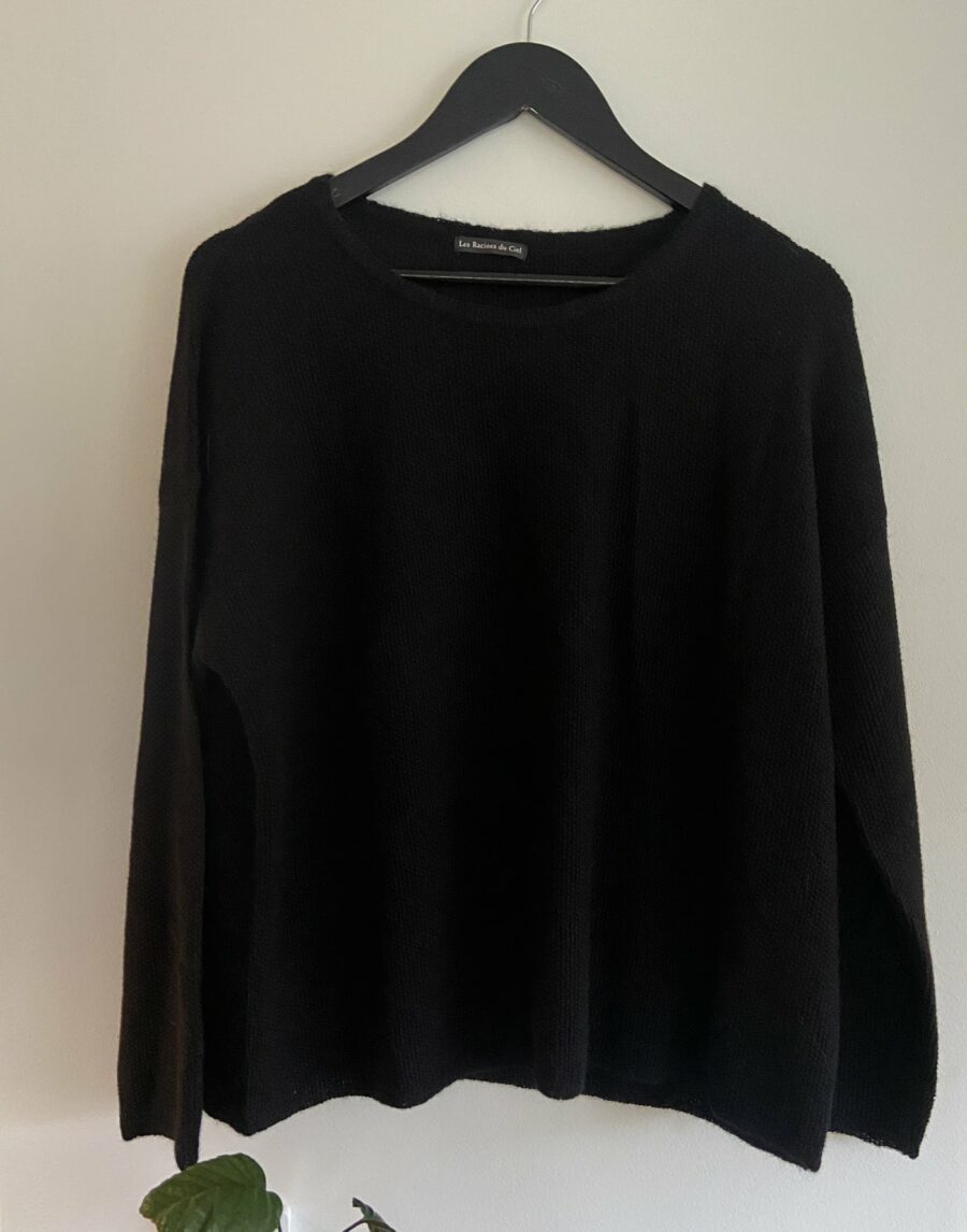 Les Racines du Ciel - Gwen Large Sweater, Black