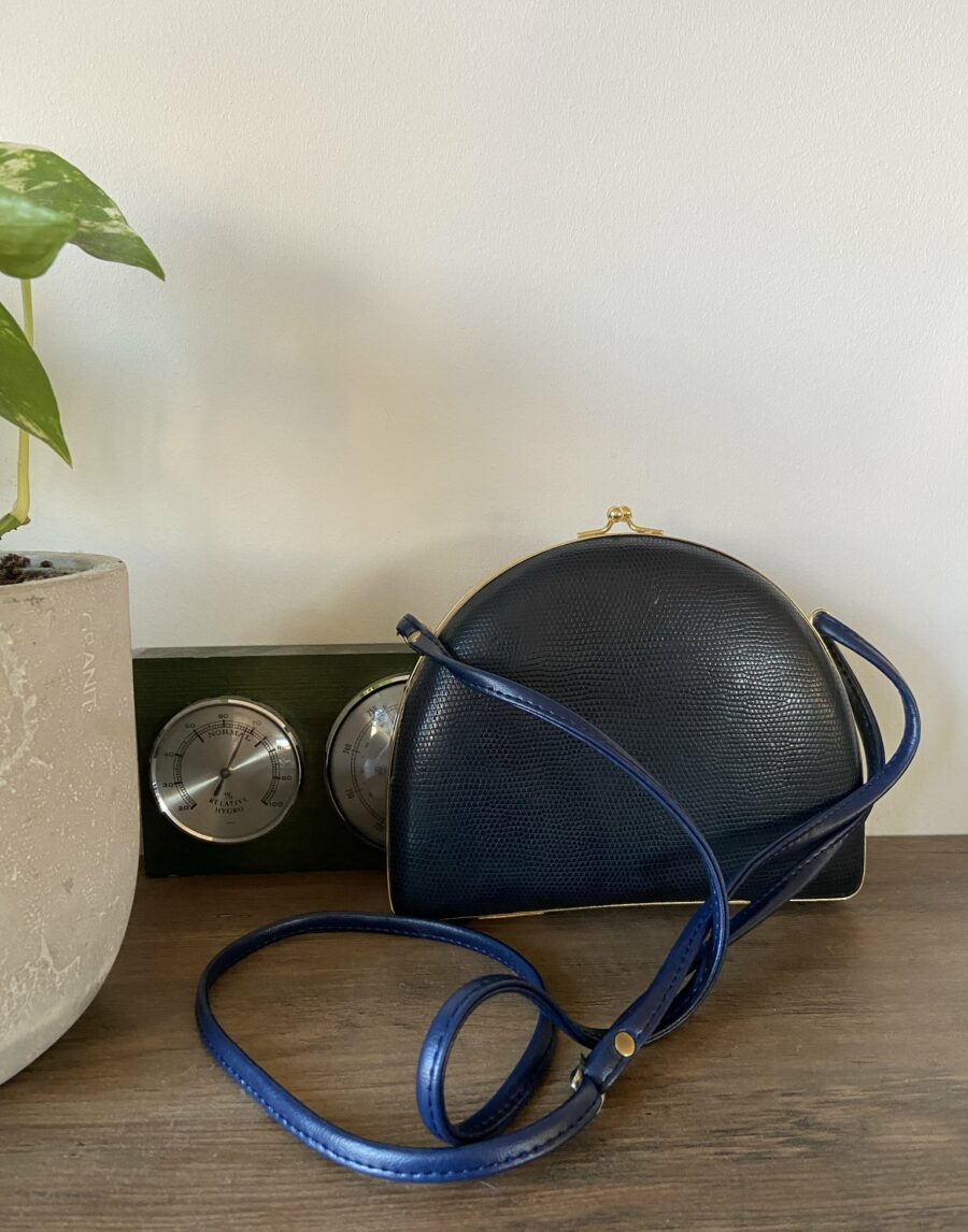 Ecosphere Vintage - Blue Half Moon Bag