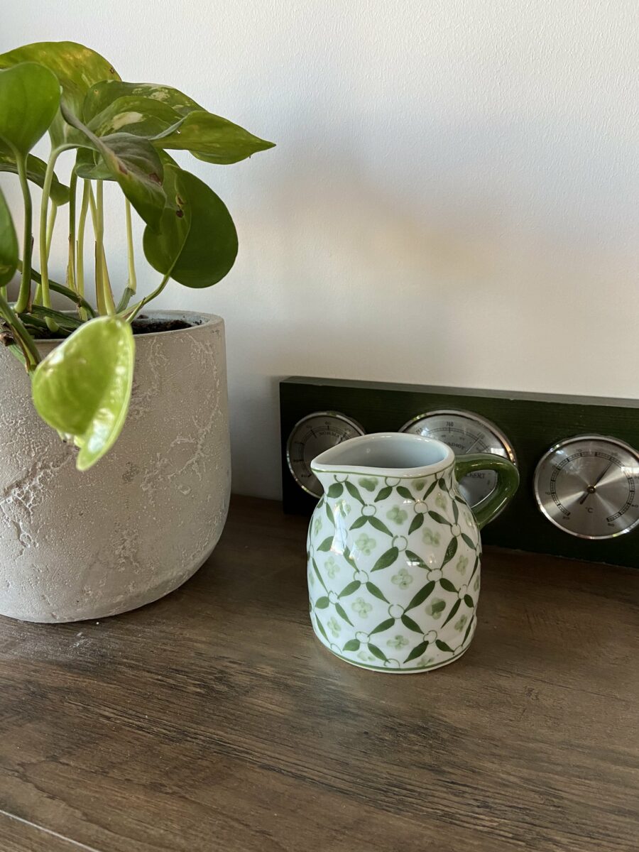 Ecosphere Vintage - Green Patterned Jar