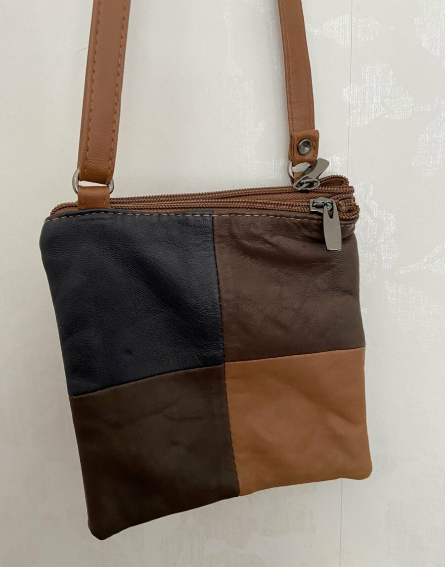 Ecosphere Vintage - Small Patched Leather Bag