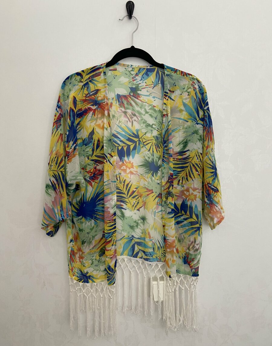 Ecosphere Vintage - Tropical Fringe Kimono