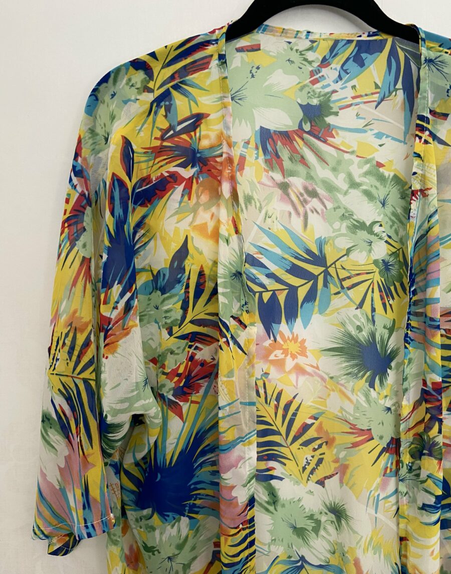 Ecosphere Vintage - Tropical Fringe Kimono