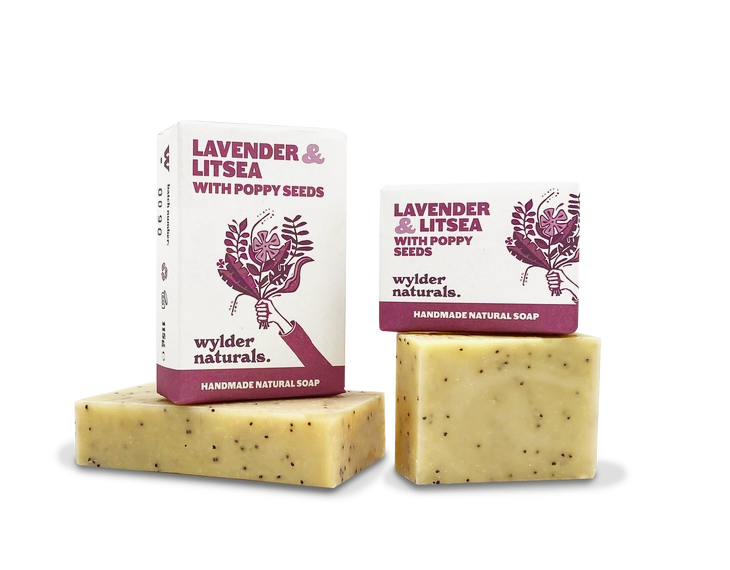 Wylder Naturals - Lavender & Litsea with Poppy Seeds Bar Soap