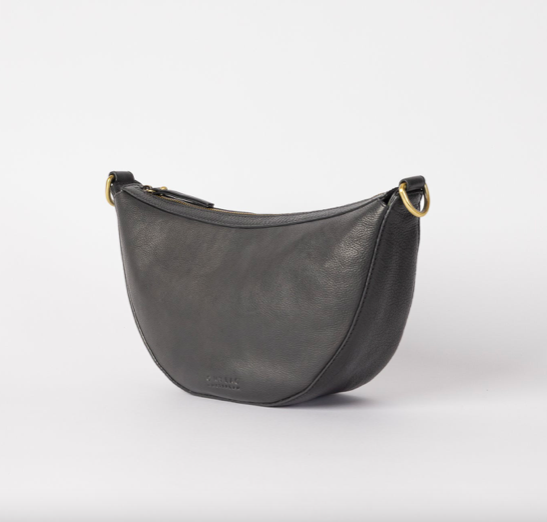 O My Bag - Leo Bag, Black Soft Grain Leather